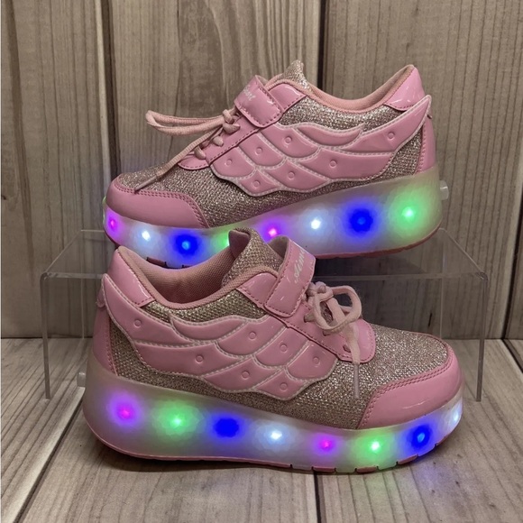Aimoge Sport Size 36 US 4 Light Up Roller Skate Sneakers Shoes Sparkly Pink - Picture 1 of 8